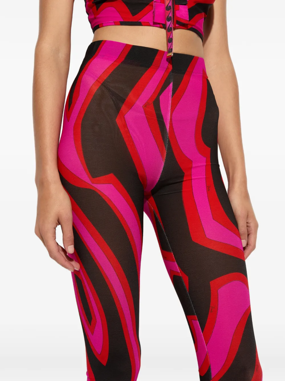 PUCCI Legging met Labirinto-print Zwart