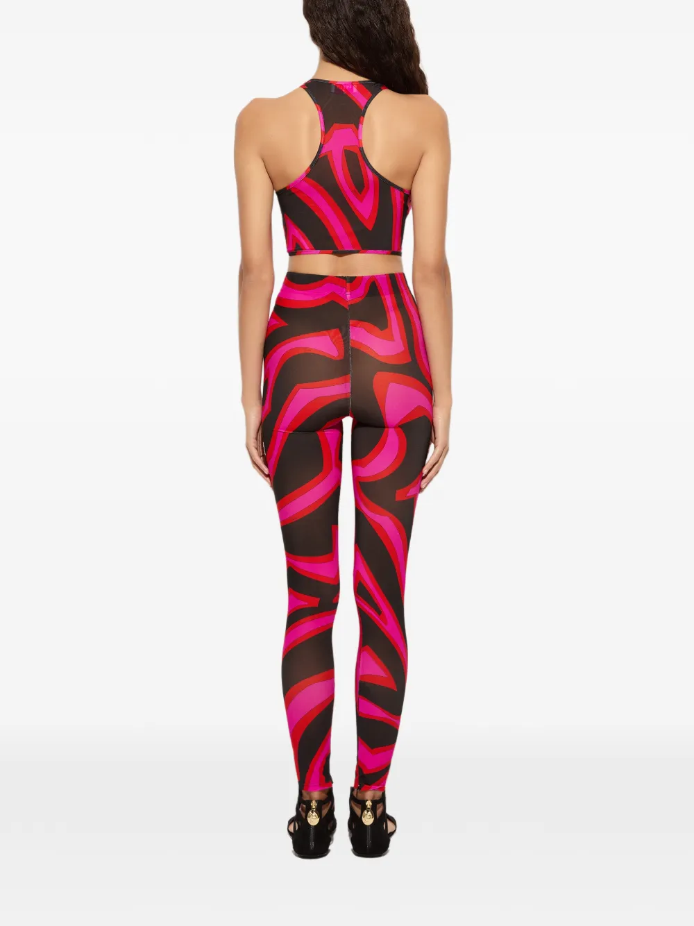 PUCCI Legging met Labirinto-print Zwart