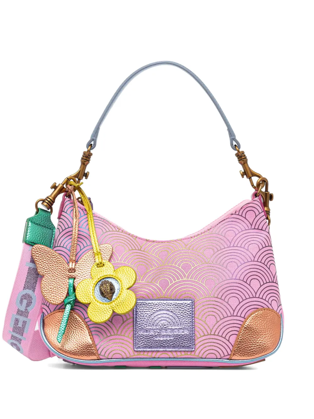 Kurt Geiger London patterned charm shoulder bag - Rosa