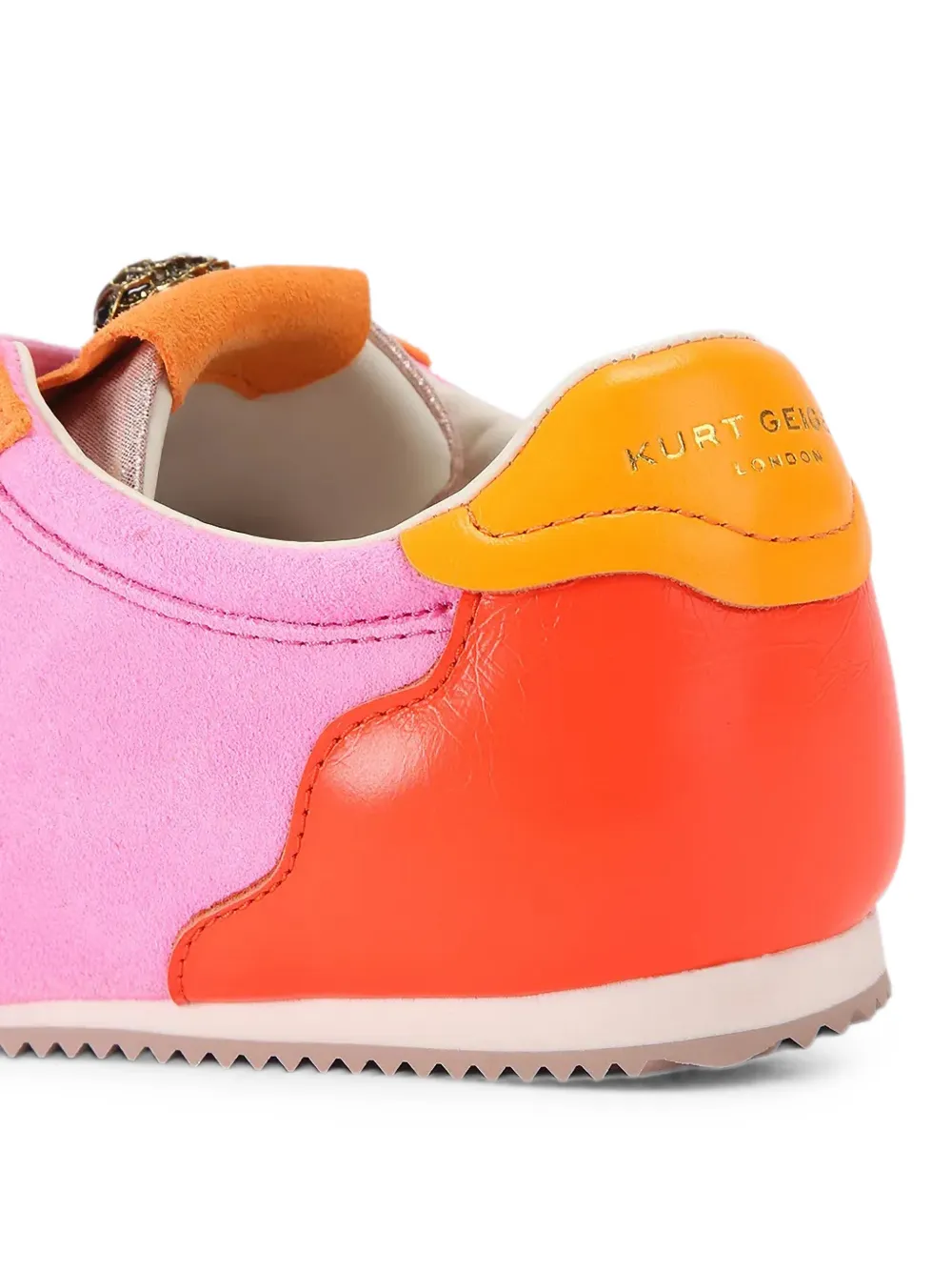 Kurt Geiger London Islington crystal-embellished Eagle Head sneakers Roze
