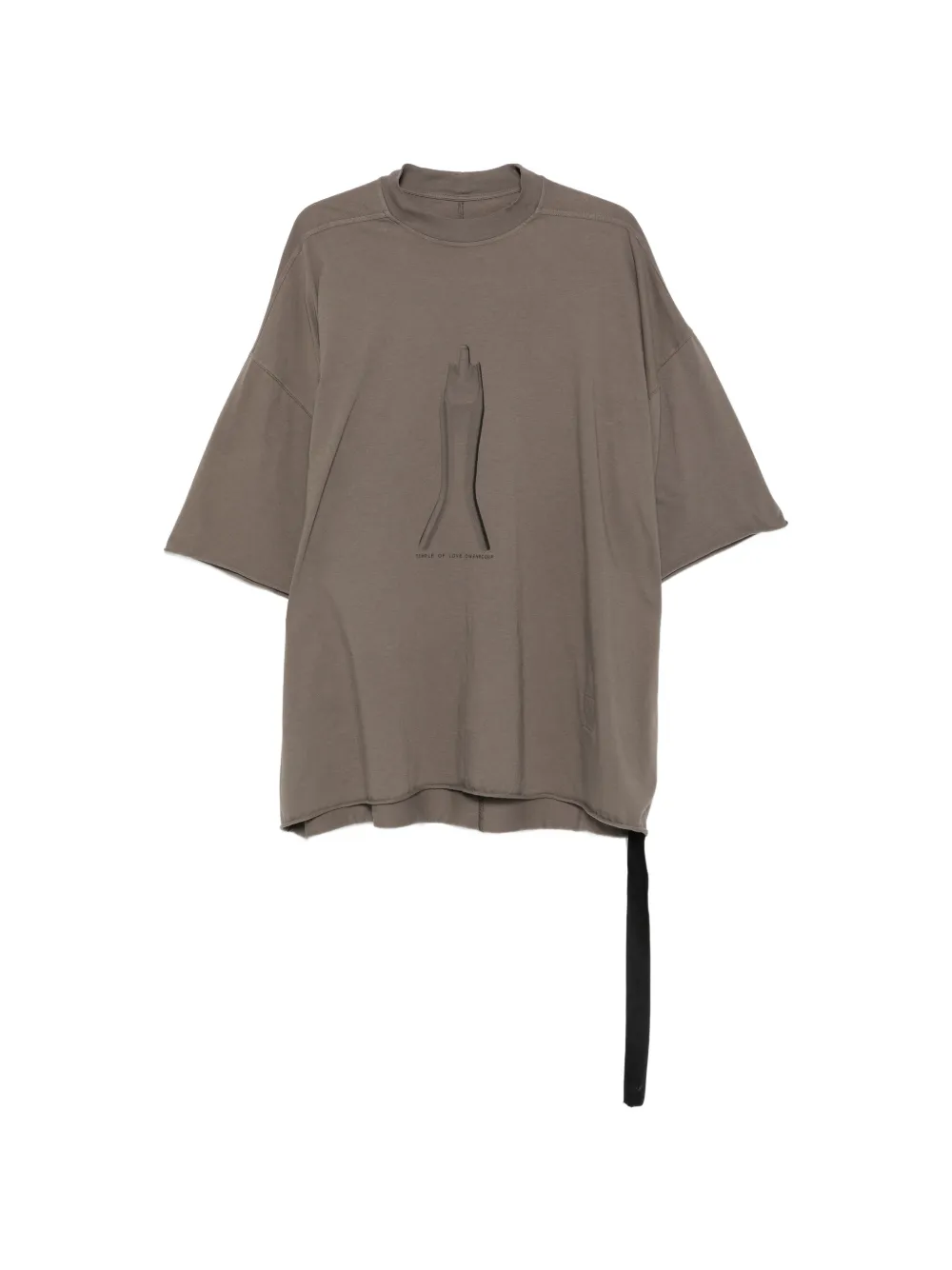 Rick Owens DRKSHDW graphic-print oversized T-shirt - Marrone