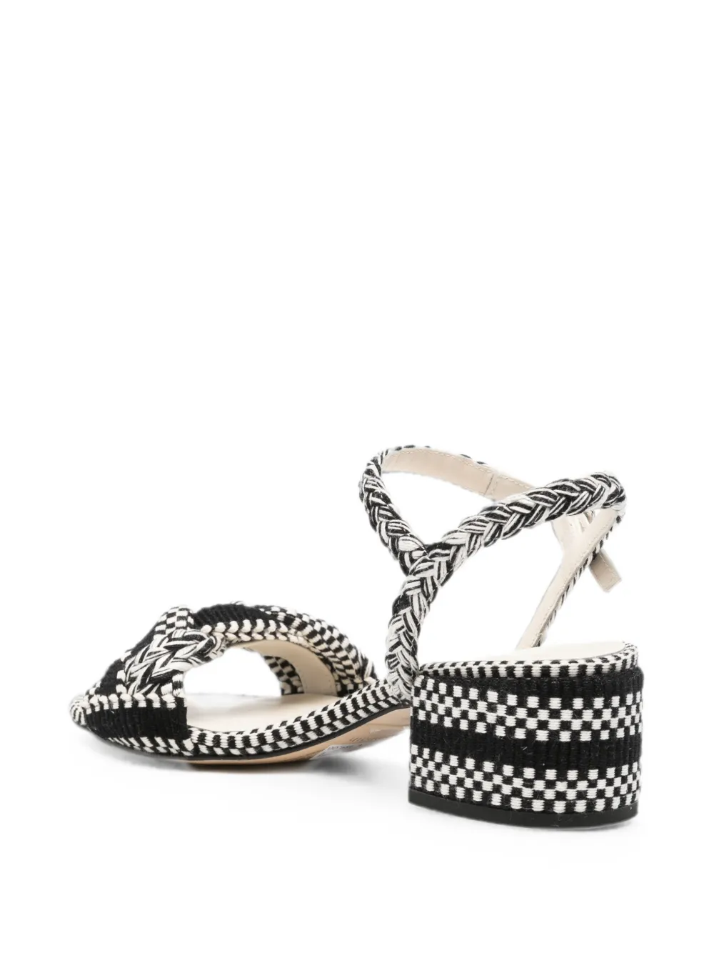 AMAMBAIH Nora sandalen met gevlochten bandje Zwart