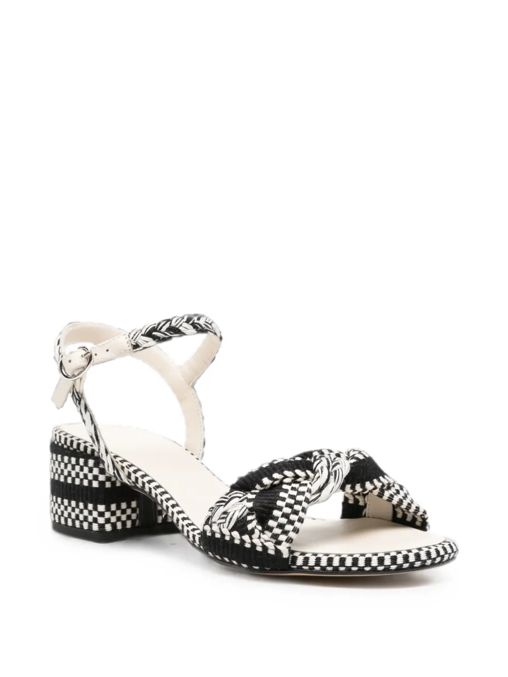 AMAMBAIH Nora sandalen met gevlochten bandje Zwart