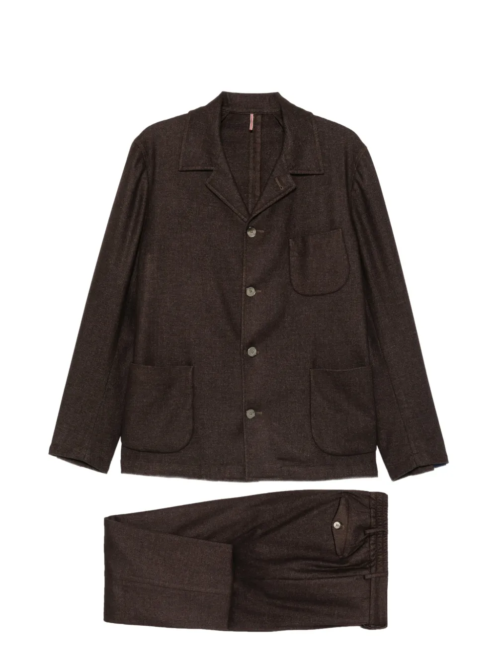 Biagio Santaniello button-up patch-pocket suit