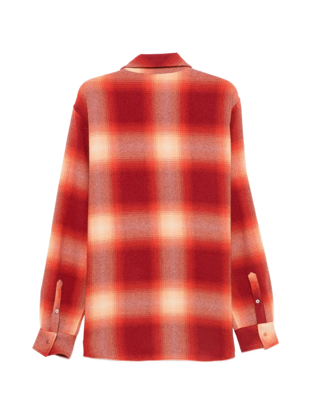 GOD'S TRUE CASHMERE Geruit kasjmier overhemd Rood
