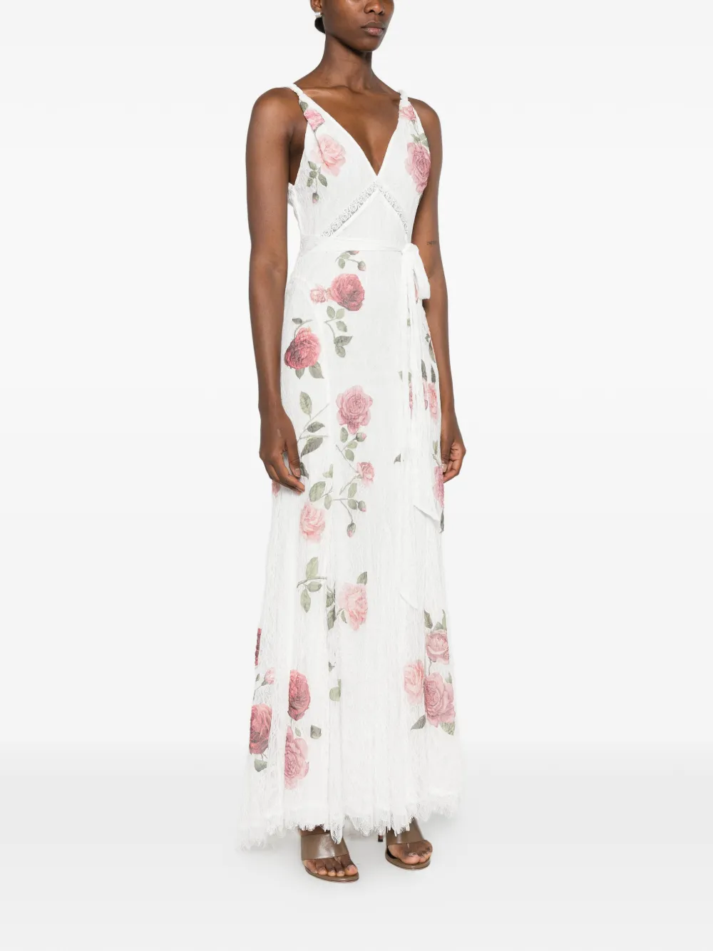 alice + olivia Maxi-jurk met bloemenprint Wit