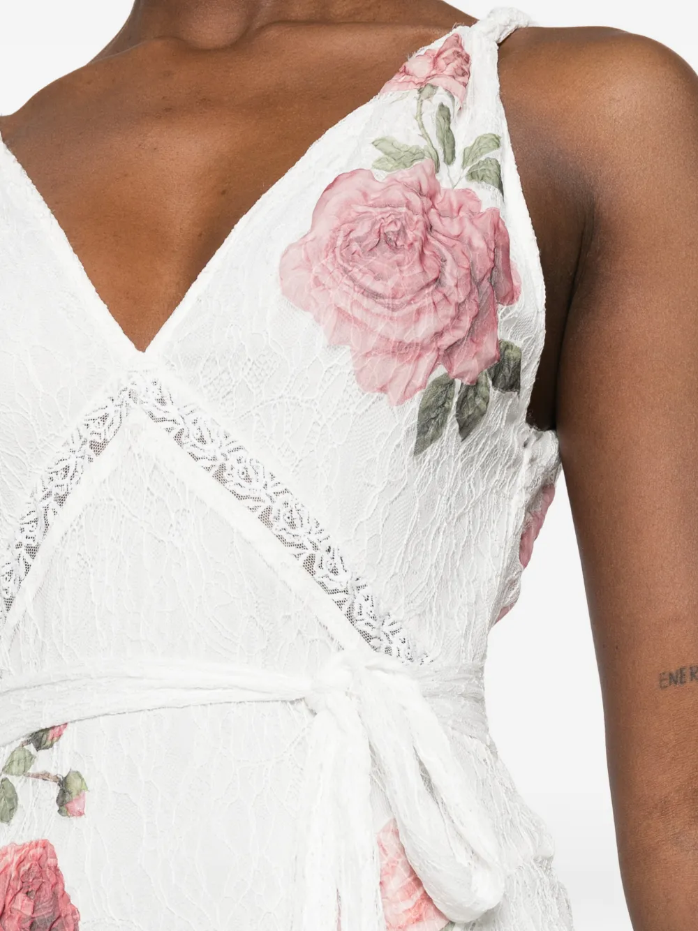 alice + olivia Maxi-jurk met bloemenprint Wit