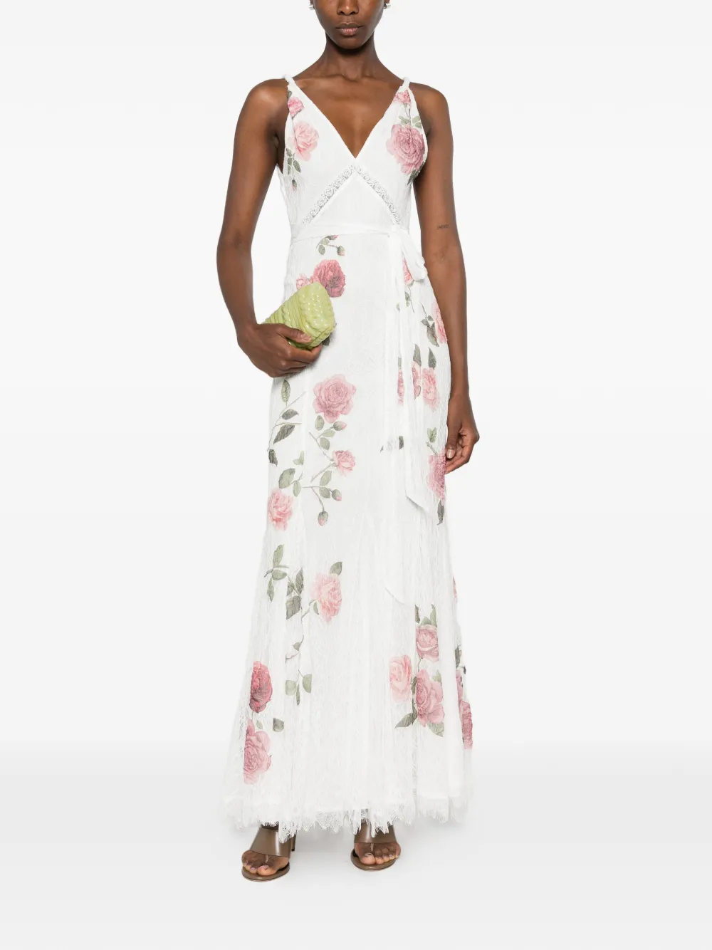 alice + olivia Maxi-jurk met bloemenprint Wit