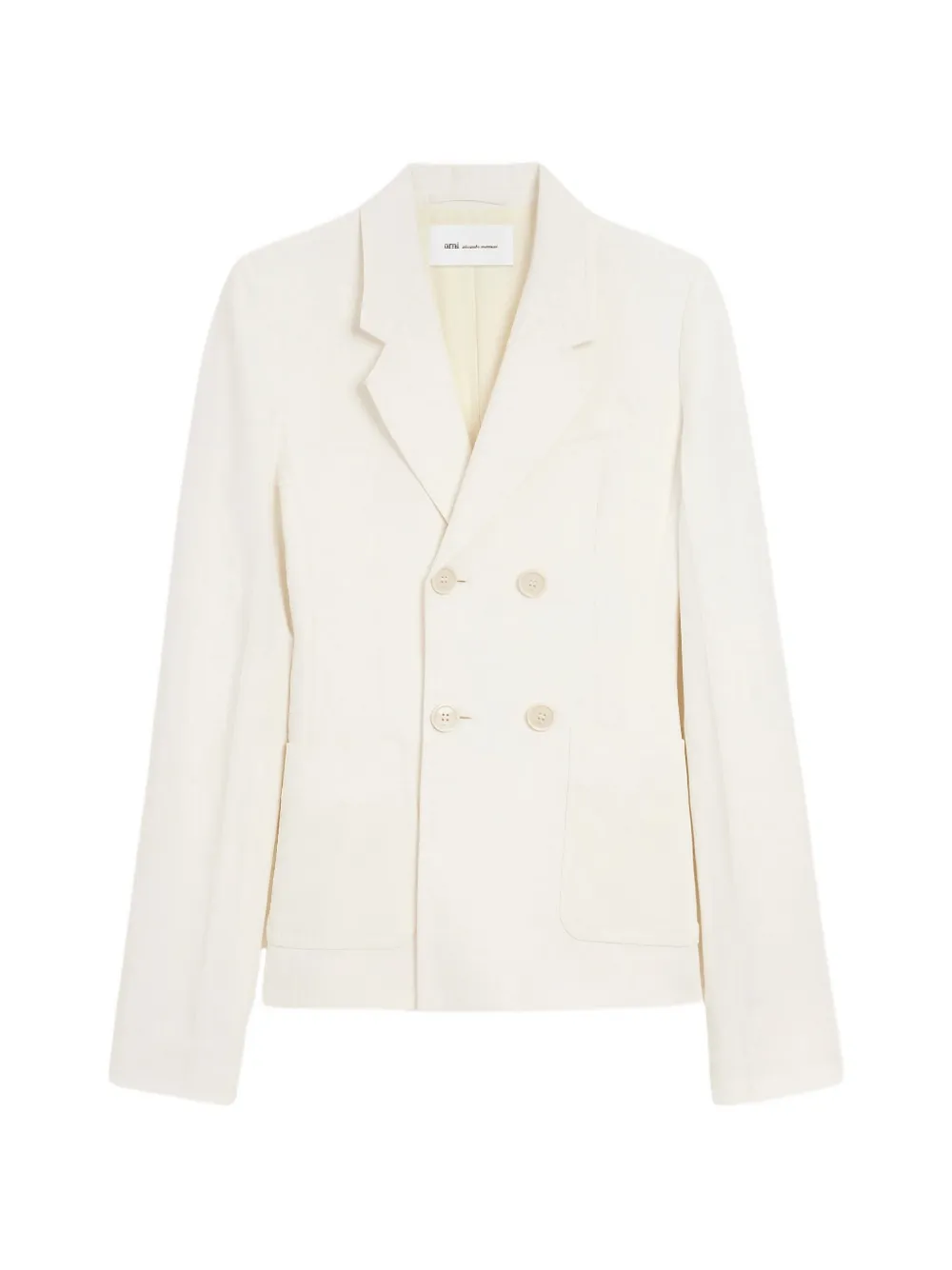 AMI Paris double-breasted peak-lapel blazer - Toni neutri
