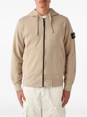 Stone Island ジップ パーカー | ニュートラル | FARFETCH JP