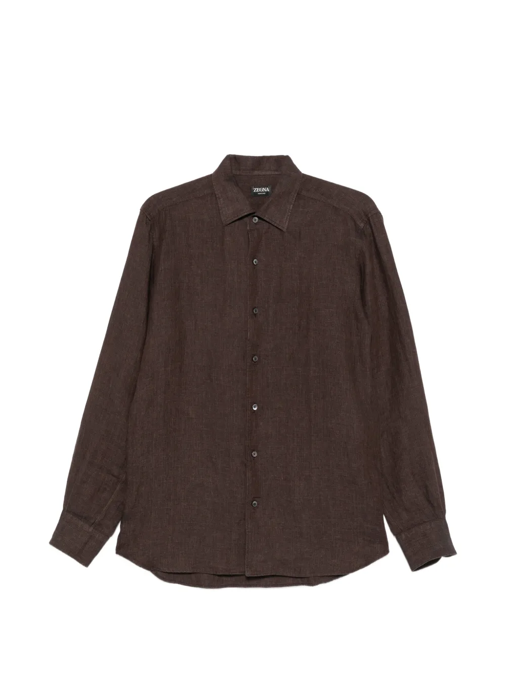 Zegna 리넨 셔츠 | 브라운 | Image 1
