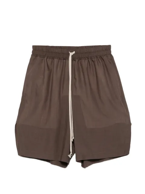 Rick Owens drawstring side-slit shorts