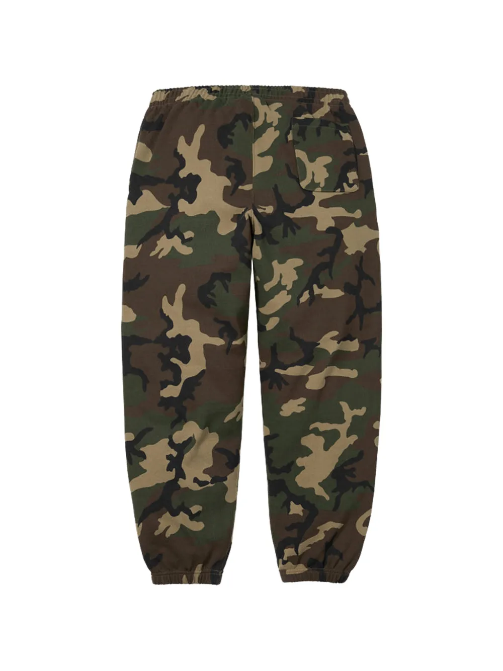 Supreme Trainingsbroek met camouflageprint en satijnen applicatie Groen