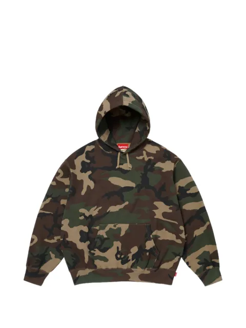 Supreme logo-print  hoodie
