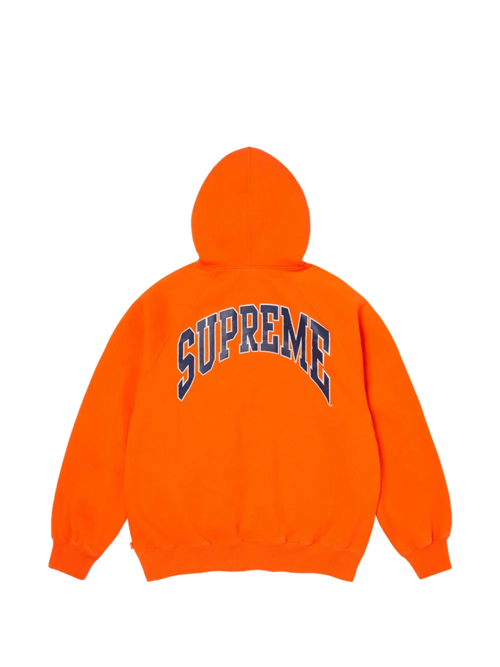 Supreme Raglan hoodie met gebarsten effect Oranje
