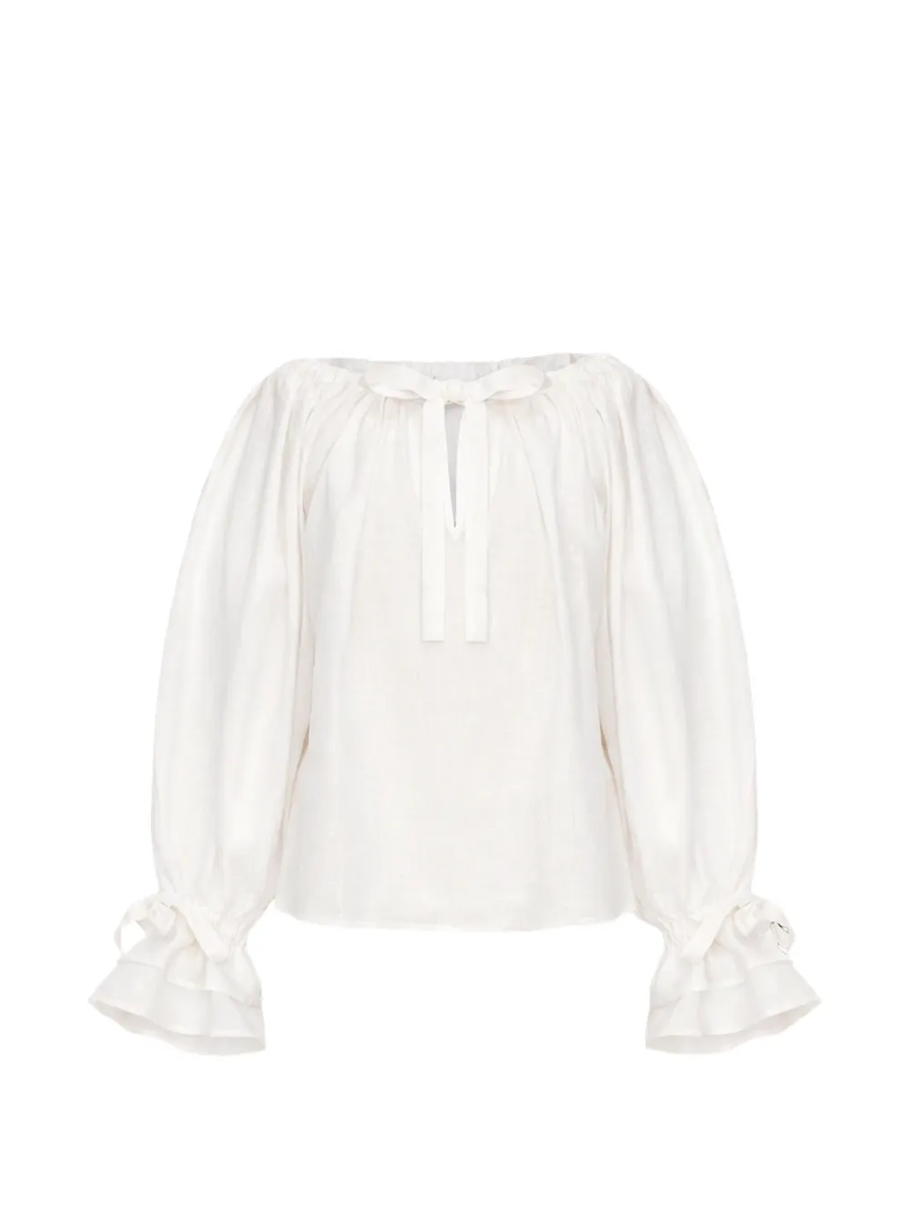Sleeper Cha-Cha Bluse mit weiten Ärmeln - Weiß