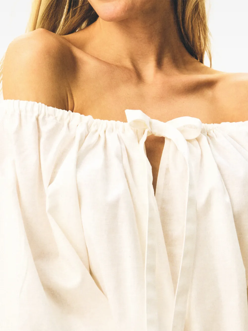 Sleeper Cha-Cha blouse met ballonmouwen Wit