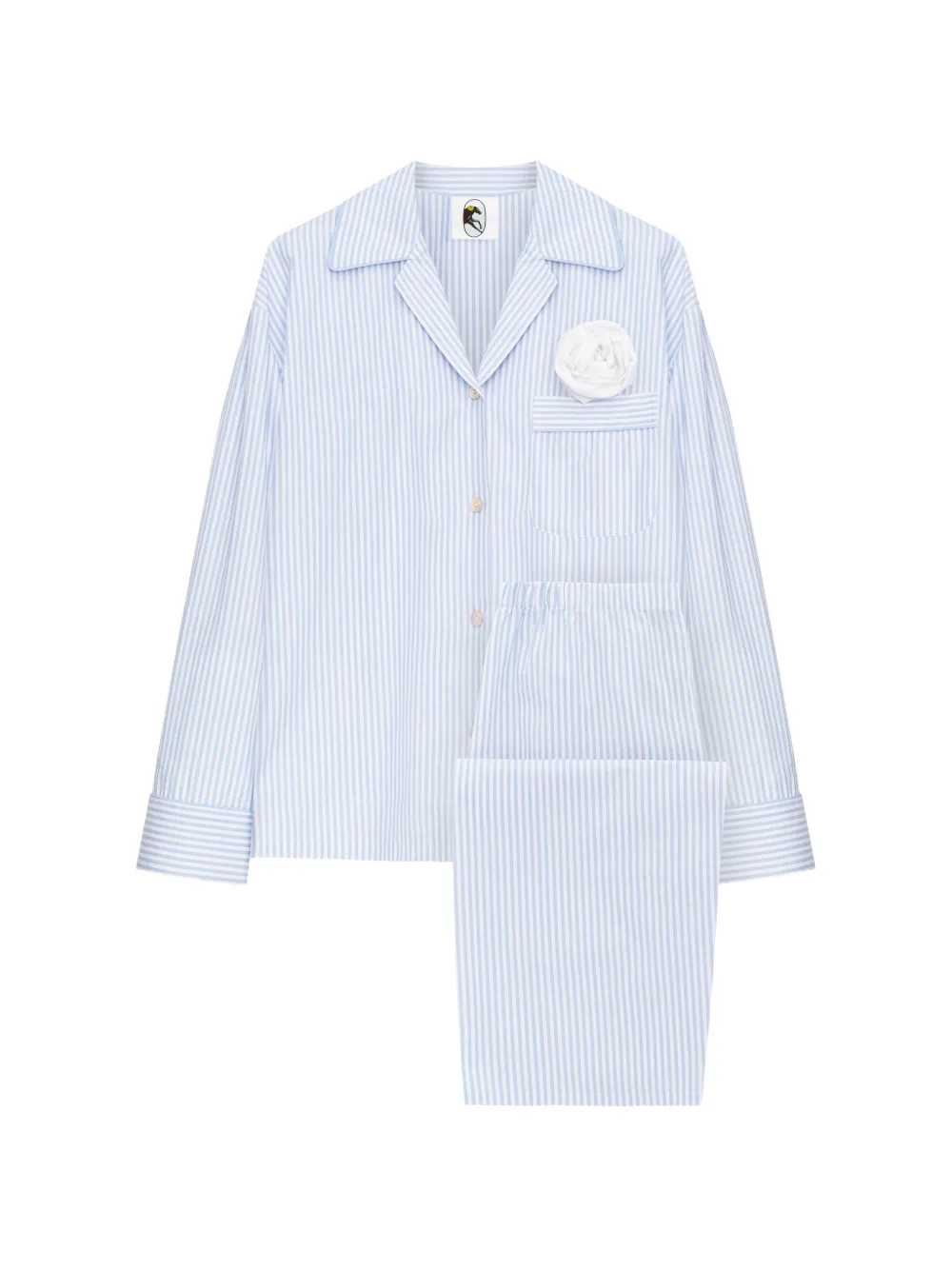 Sleeper Rose cotton pajamas - Blau