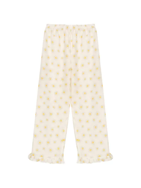 Sleeper Puff linen loungewear trousers