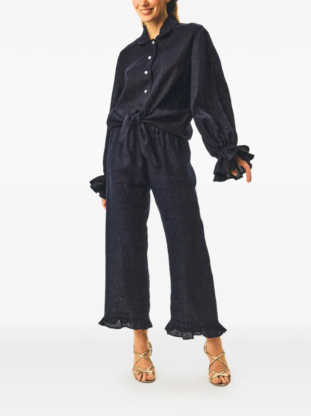 Sleeper linen lounge trousers - Blau