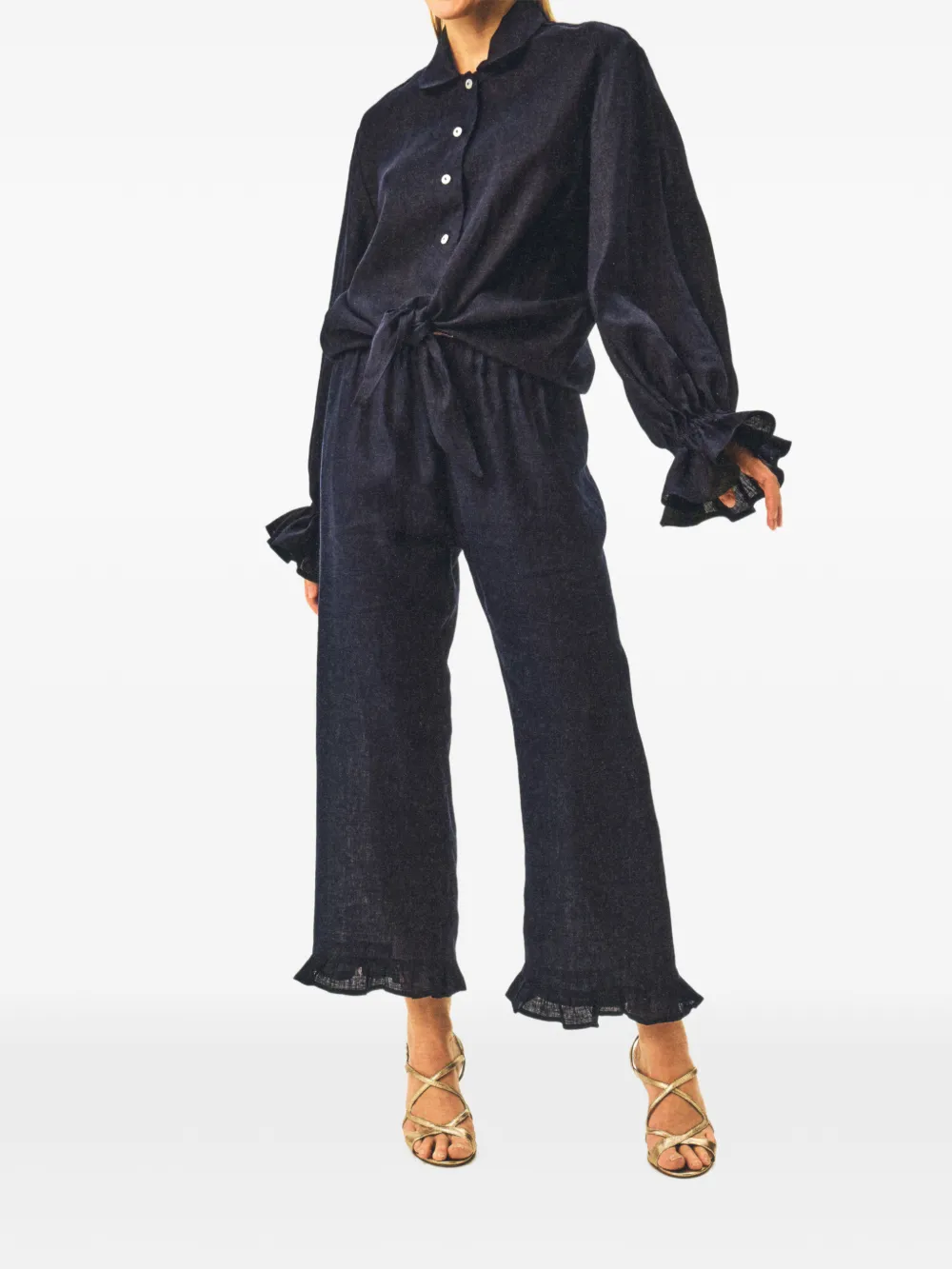 Sleeper linen lounge trousers - Blu