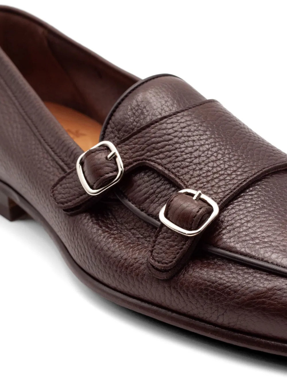 Berwick Shoes round-toe double-buckle monk shoes Bruin