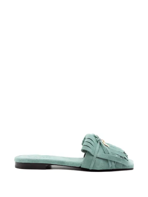 Donnarì fringe-detail square-toe sandals