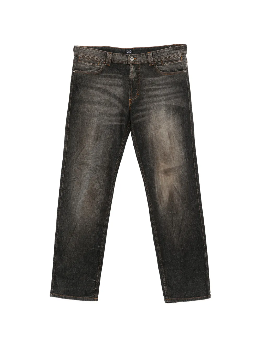 Dolce & Gabbana Pre-Owned 2000s logo-patch jeans - Grigio