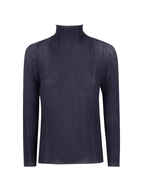 Issey Miyake pleated high-neck sweater