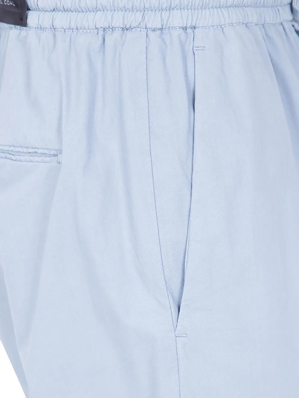 michael coal Broek met trekkoordtaille Blauw