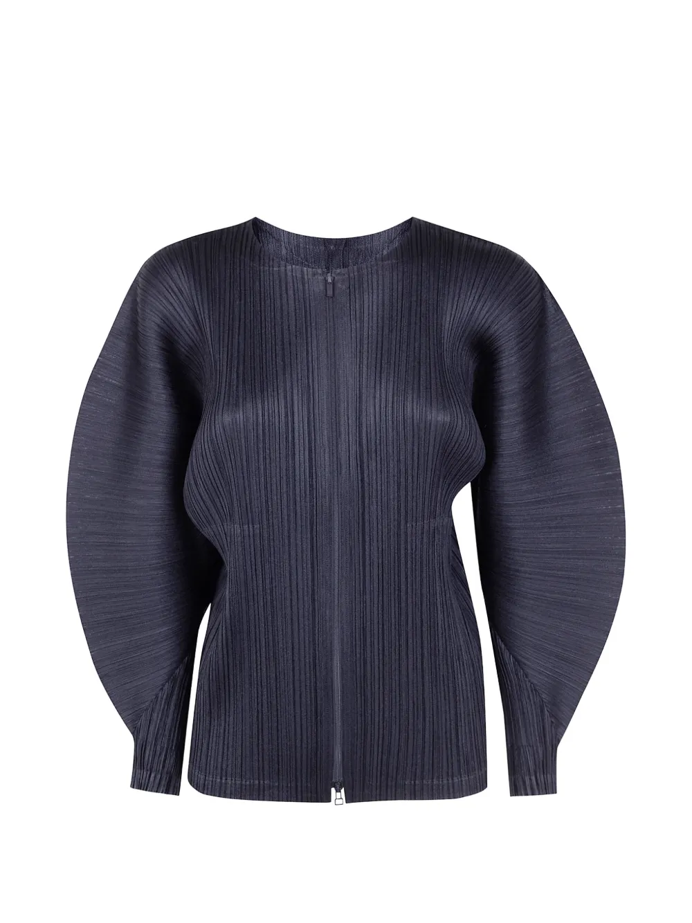Pleats Please Issey Miyake sculptural-sleeve jacket - Blu