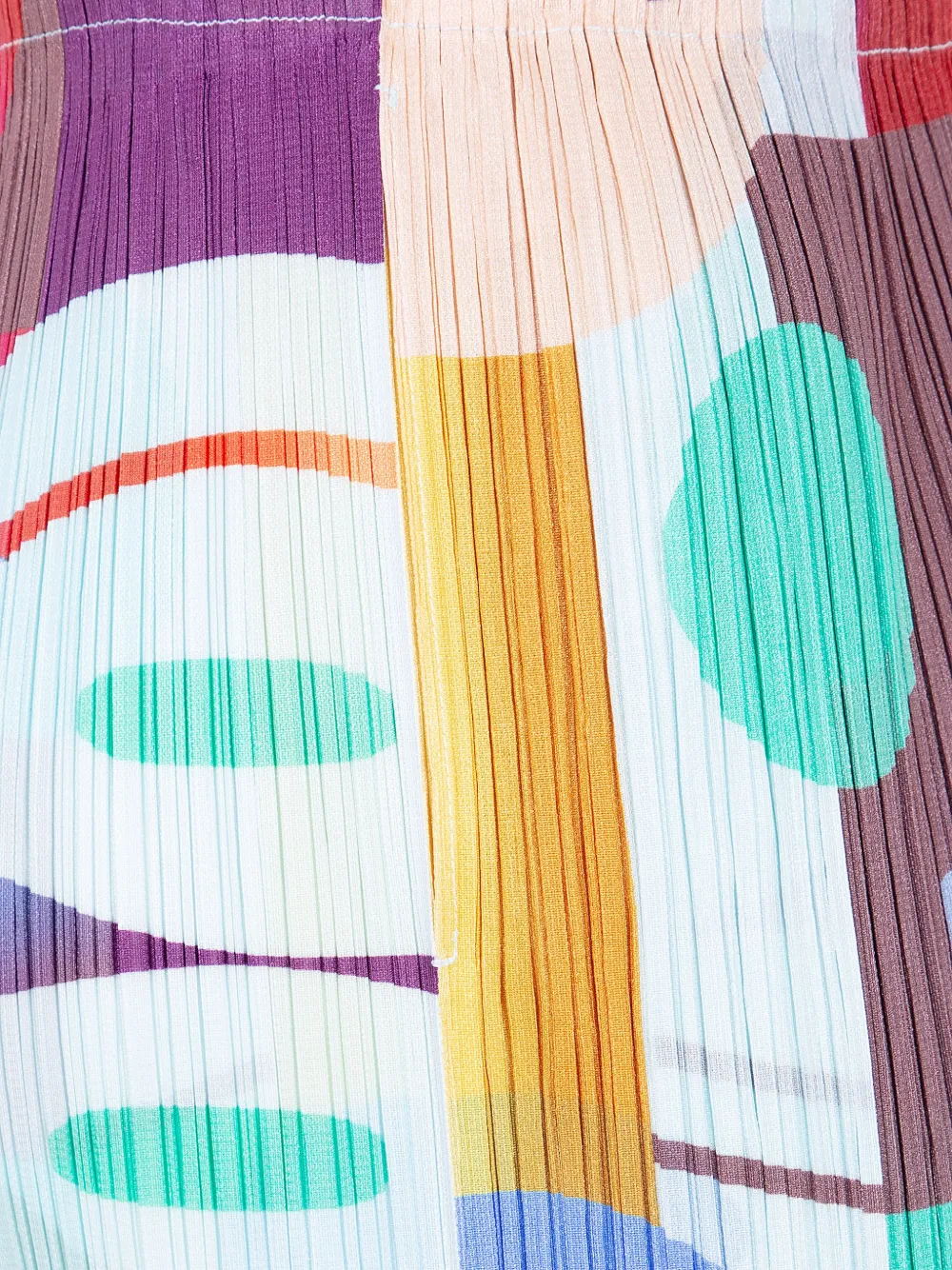 Pleats Please Issey Miyake Playground plooibroek met print Paars