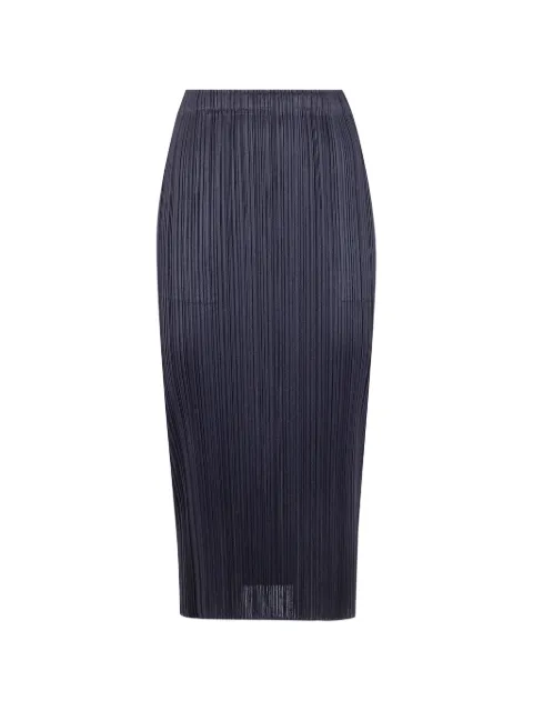 Pleats Please Issey Miyake midi plissé-effect skirt