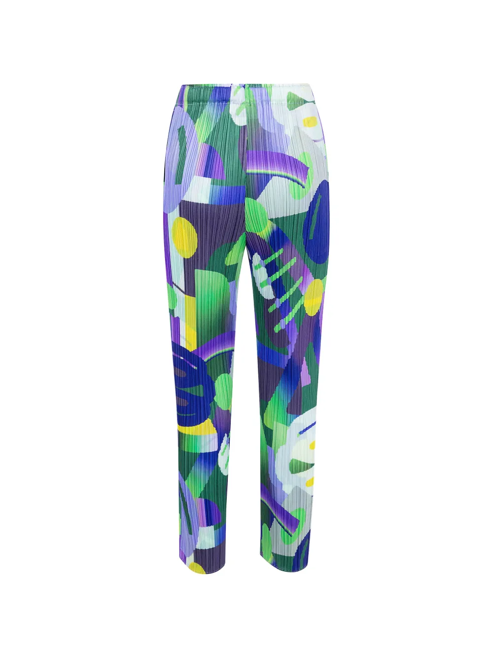 Pleats Please Issey Miyake Pleats Please broek met abstracte print Groen