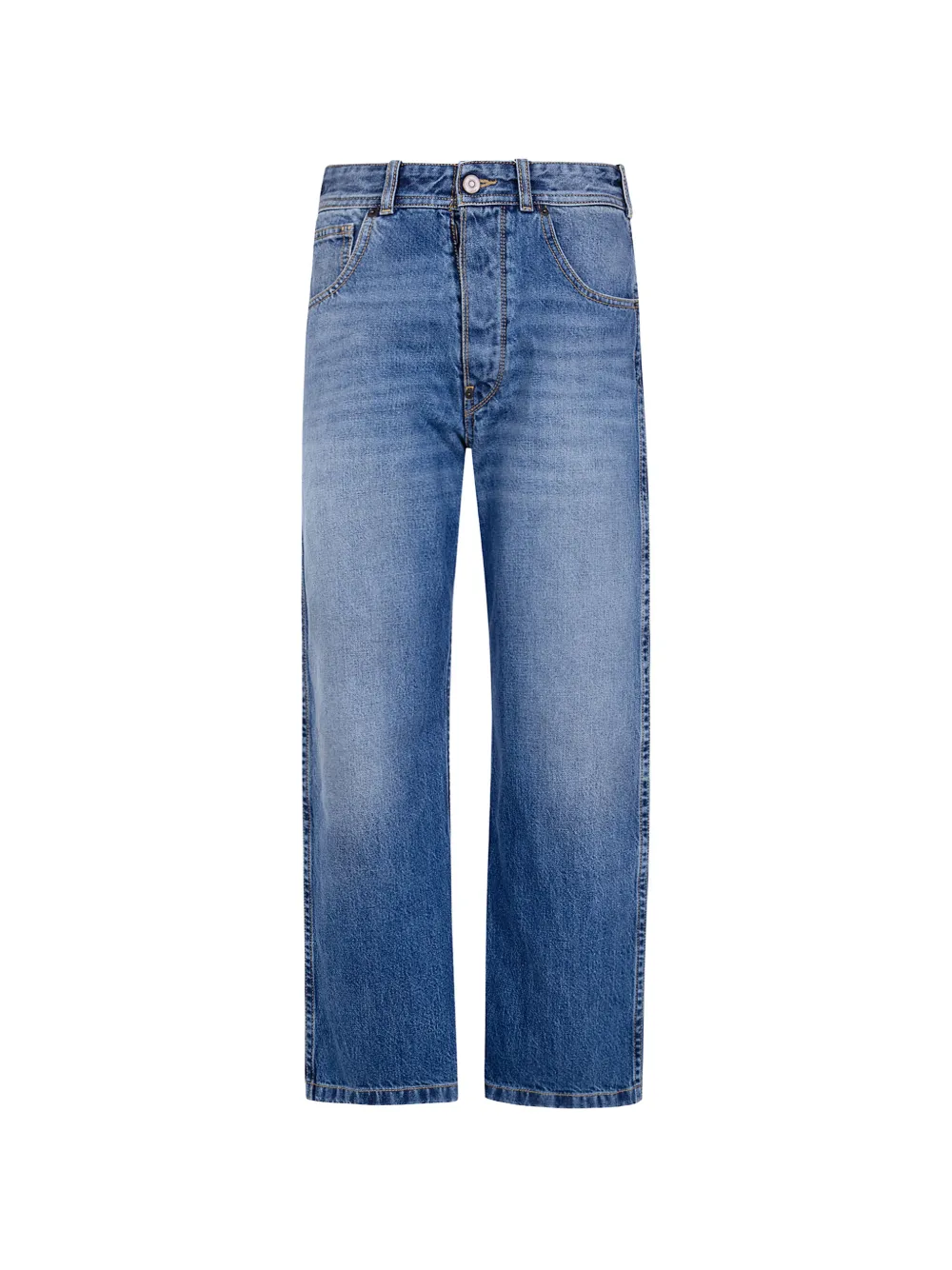 Maison Margiela buckled cotton jeans - Blu