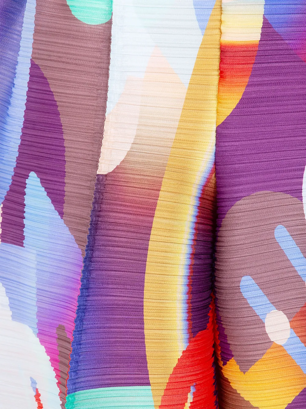 Pleats Please Issey Miyake Playground shorts met abstracte print Paars