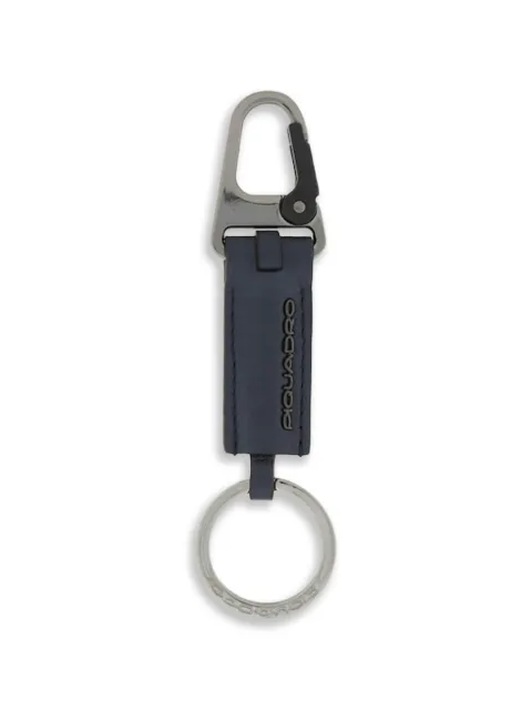 PIQUADRO Carabiner leather keyring