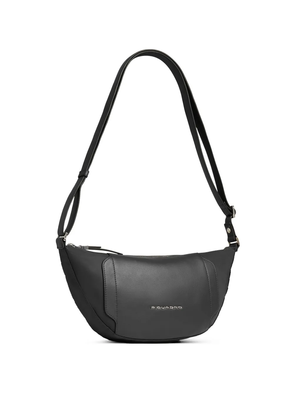 PIQUADRO Bum leather-panelled belt bag - Nero