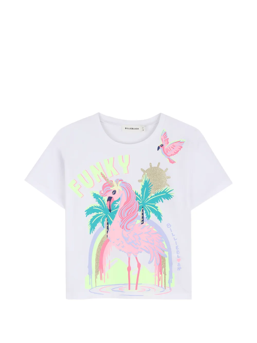 Billieblush sequin-illustration T-shirt - Bianco