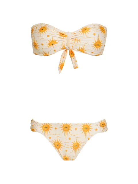Brigitte Conjunto de biquíni Dani com estampa de sol