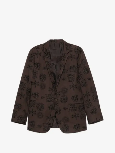 Romeo Gigli Pre-Owned 1990s embroidered single-breasted jacket