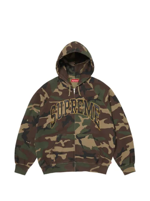 Supreme Cracked Ranglan zip-up hoodie