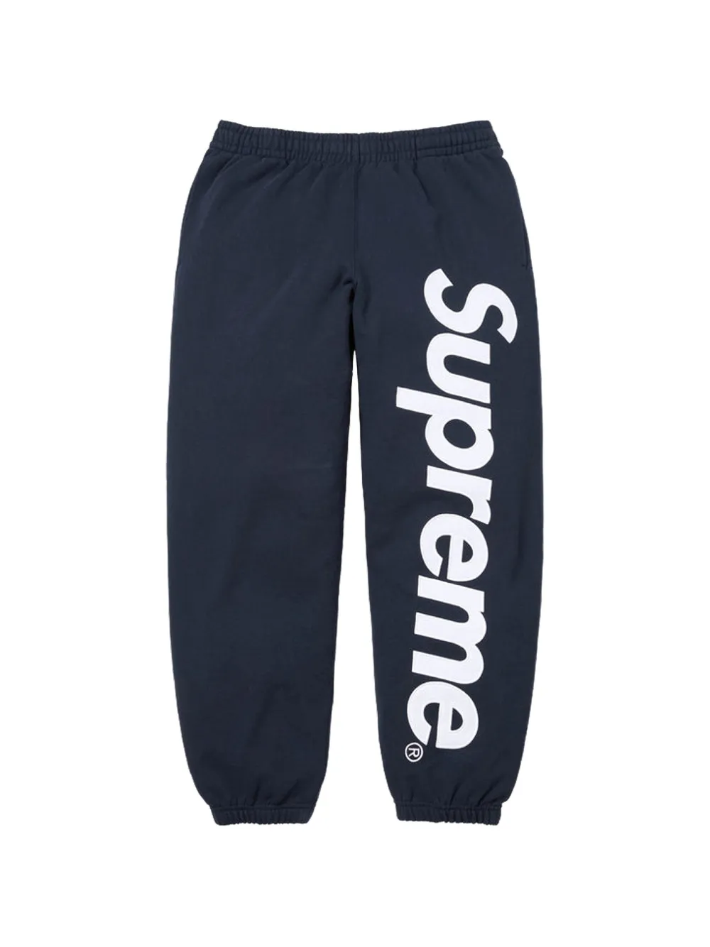 Supreme satin-appliqué track pants - Blu