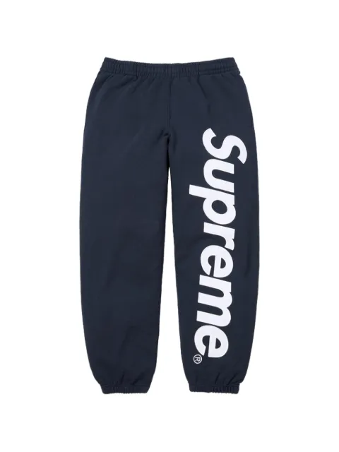 Supreme satin-appliqué track pants
