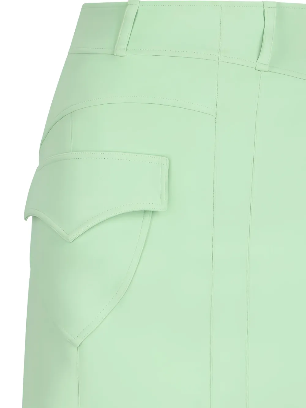 Rabanne Rok met klepzak Groen