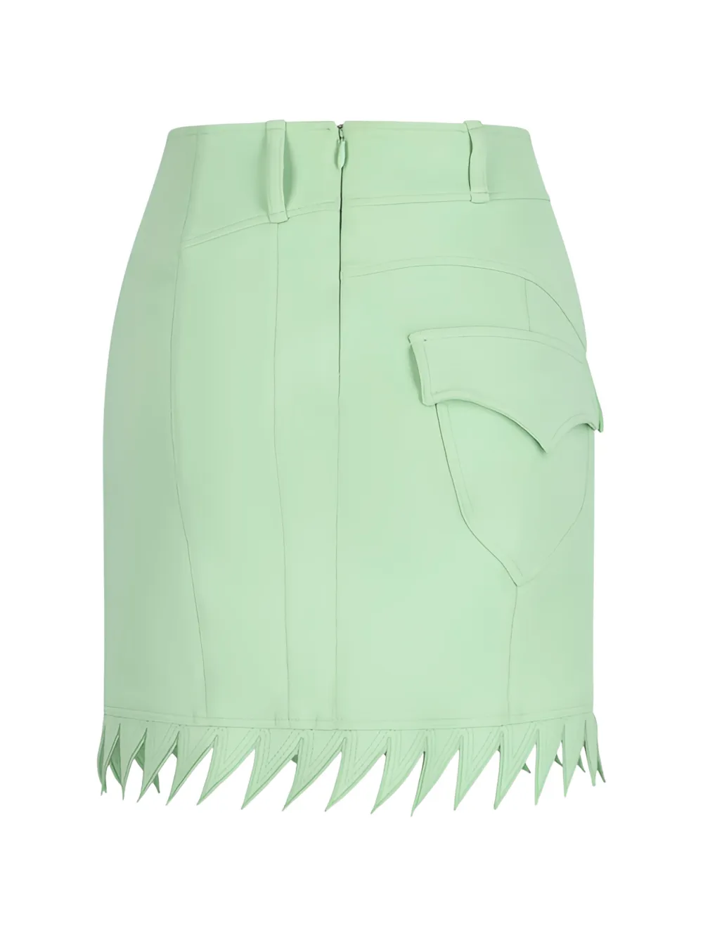 Rabanne Rok met klepzak Groen