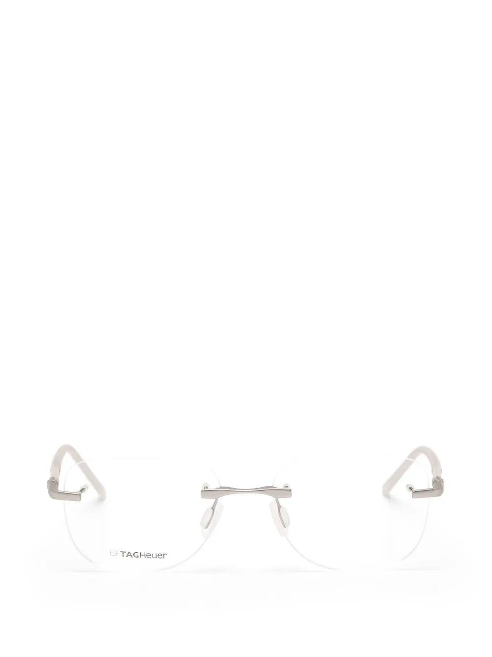 Tag Heuer Eyewear Occhiali rettangolari con montatura a giorno - Bianco