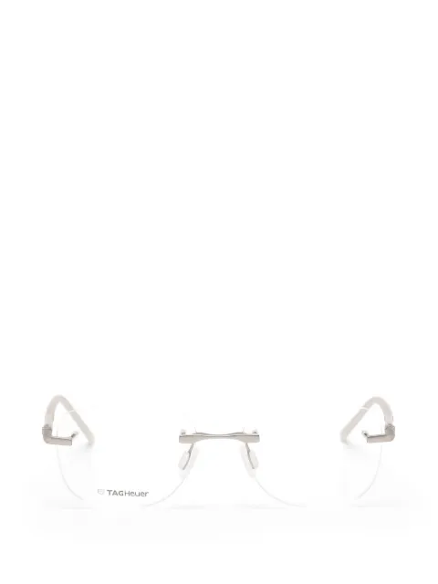 Tag Heuer Eyewear rimless rectangle-frame glasses