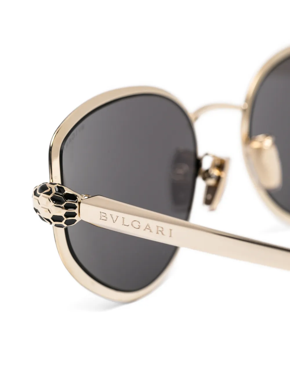 Bvlgari Serpenti zonnebril met geometrisch montuur Goud