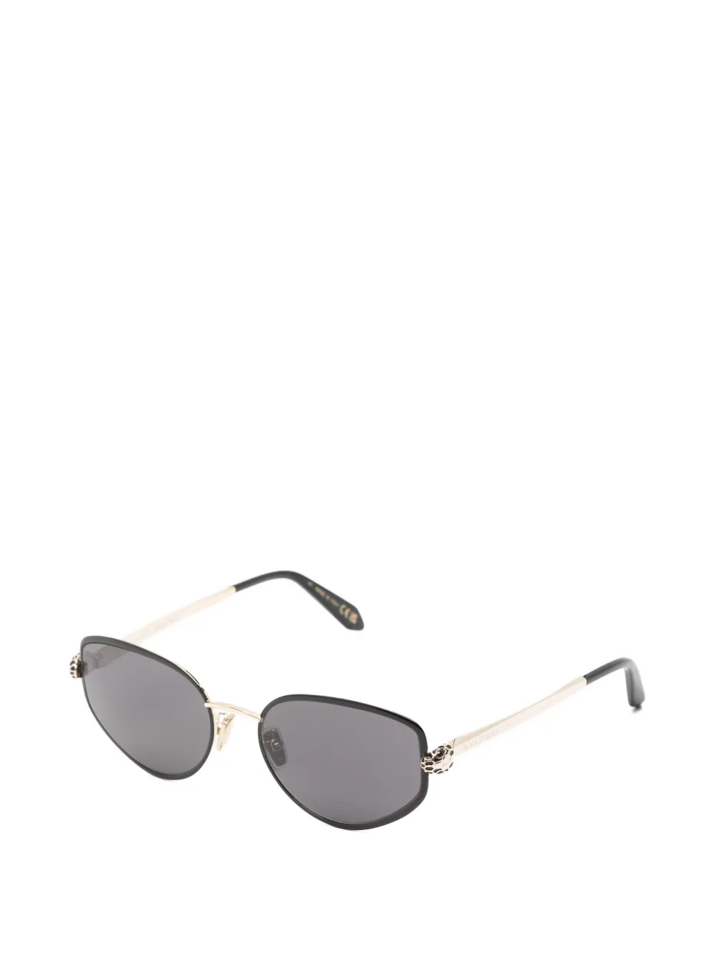 Bvlgari Serpenti zonnebril met geometrisch montuur Goud